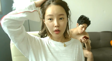 방송 대기중 남친과의 알몸 스킨쉽 사고로 송출된 bj 예삐